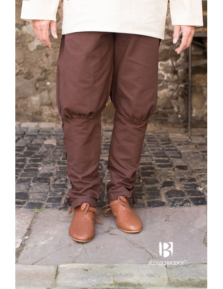 Pantalon médiéval Wigbold, marron