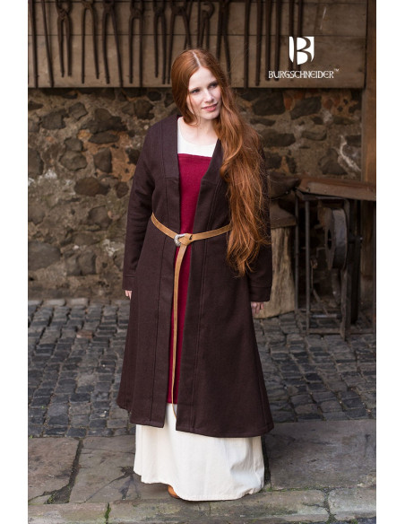 Brial Medieval Aslaug Marron en Laine