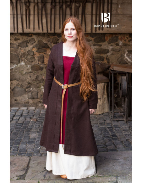Brial Medieval Aslaug Marron en Laine