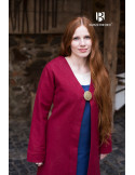 Brial Médiévale Aslaug De Laine Rouge