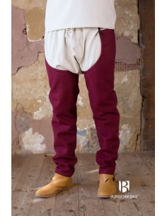 Jambes en laine Bernulf, bordeaux 2
