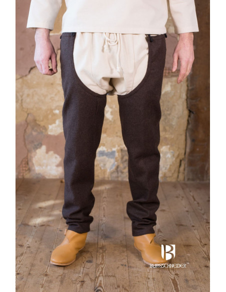 Jambes en laine Bernulf, marron