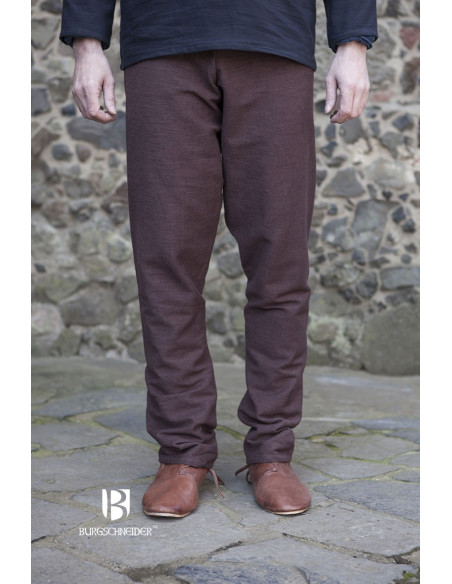 Pantalon médiéval Ragnar, marron foncé
