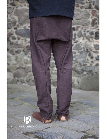 Pantalon médiéval Ragnar, marron foncé