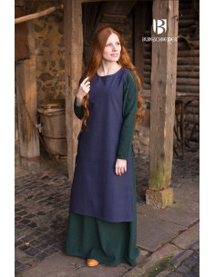 Surcoat Femme Médiévale Haithabu Bleu