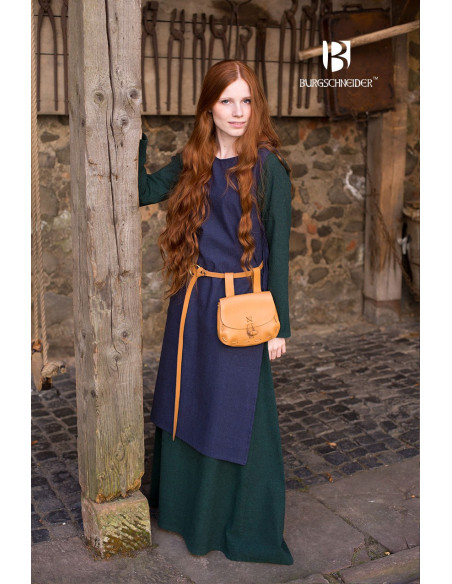 Surcoat Femme Médiévale Haithabu Bleu