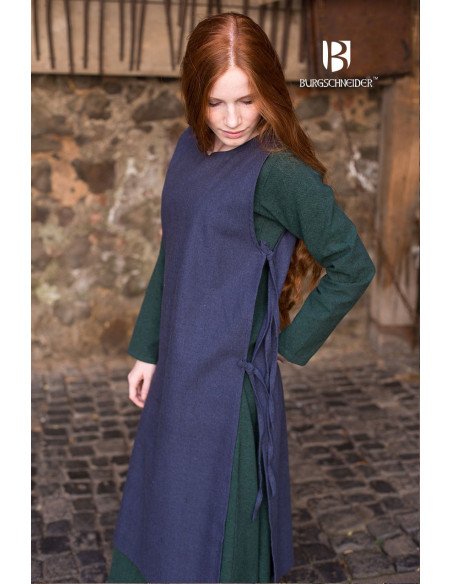 Surcoat Femme Médiévale Haithabu Bleu
