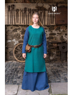 Tunique médiévale Freya, bleu 2