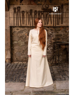 Tunique d'été médiévale Elisa, naturel