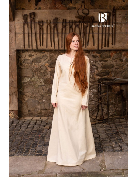 Tunique d'été médiévale Elisa, naturel