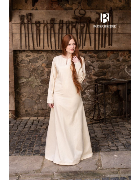 Tunique d'été médiévale Elisa, naturel