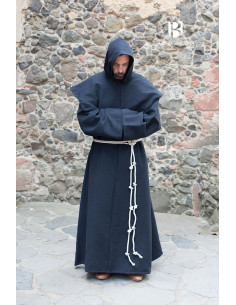 Costume de moine médiéval Benediktus, noir