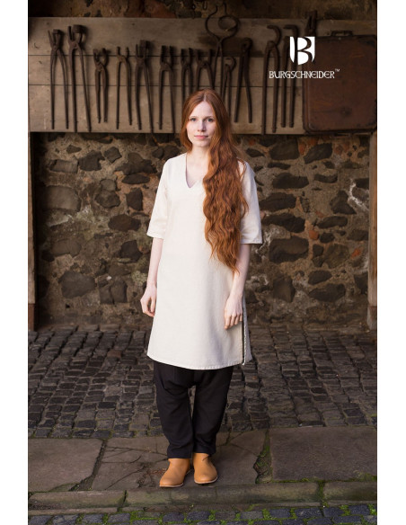 Tunique médiévale Lagertha manches courtes