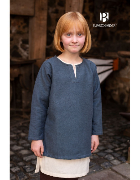 Tunique médiévale pour enfant, gris Eriksson