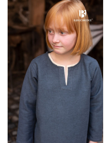 Tunique médiévale pour enfant, gris Eriksson