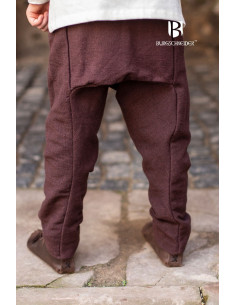 Pantalon garçon médiéval Ragnarsson marron