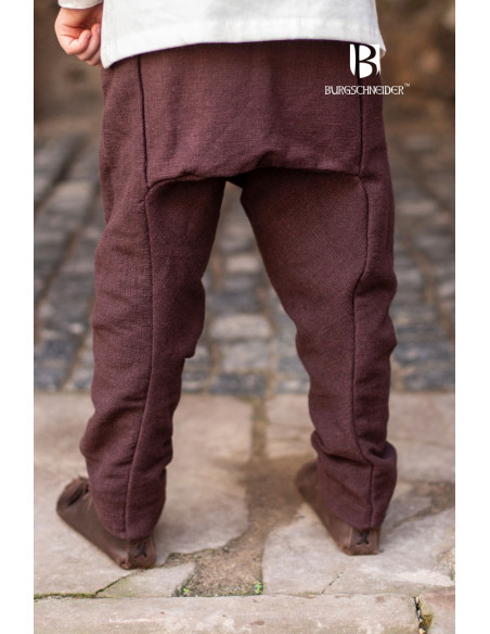 Pantalon garçon médiéval Ragnarsson marron