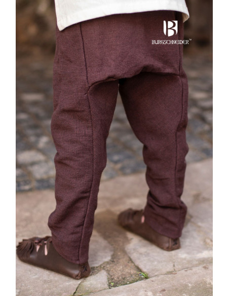 Pantalon garçon médiéval Ragnarsson marron