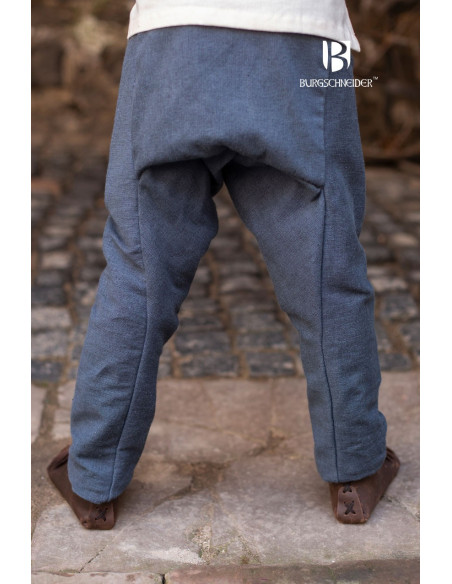 Pantalon gris médiéval Ragnarsson pour enfant