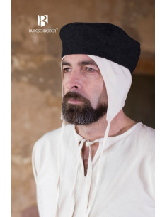 Chapeau médiéval Hugo, gris