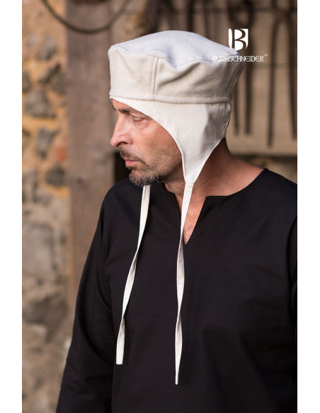 Chapeau médiéval Hugo, crème