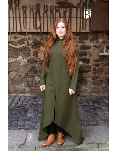 Tunique médiévale Ranwen, vert olive