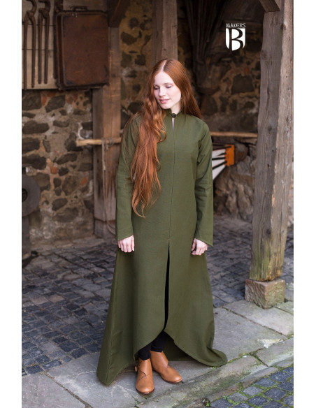 Tunique médiévale Ranwen, vert olive