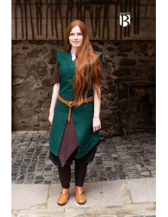 Tunique femme Meril, laine verte