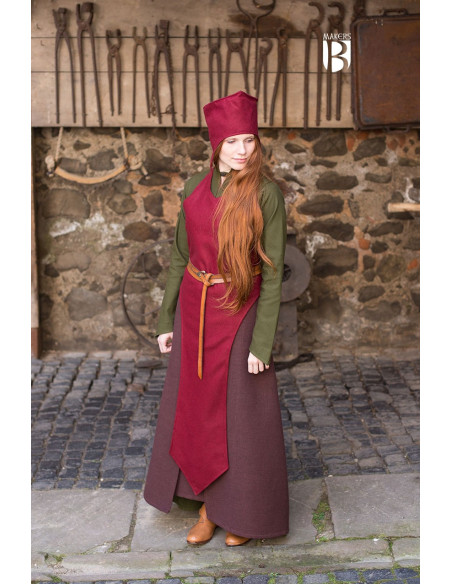 Bonnet de sorcier Goodbye, laine rouge