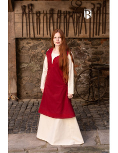 Robe médiévale Lannion, rouge