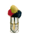 Casque templier à plumes, Marto