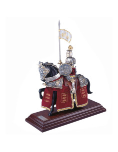 Cheval Armure Casque Anglais Plumes