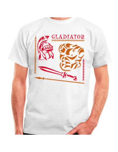 T-shirt gladiateur et romain, manches courtes