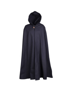 Cape médiévale pour enfants, noire