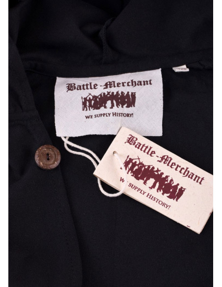 Cape médiévale pour enfants, noire