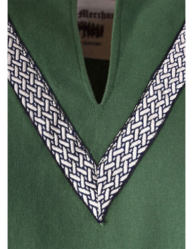 Tunique médiévale verte Ailrik