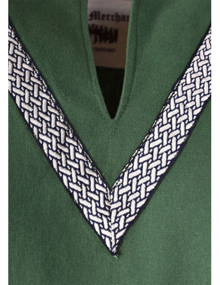 Tunique médiévale verte Ailrik