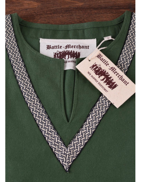 Tunique médiévale verte Ailrik