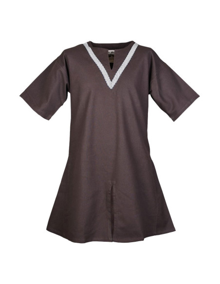 Tunique médiévale marron Ailrik