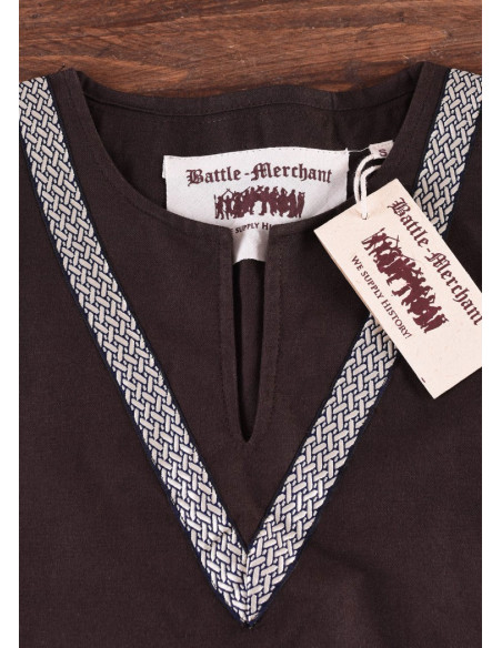 Tunique médiévale marron Ailrik