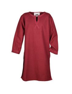 Tunique médiévale longue Albrecht, rouge