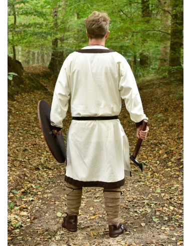 Tunique médiévale longue Vallentin, blanche