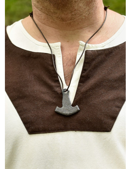 Tunique médiévale longue Vallentin, blanche