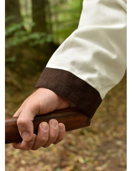 Tunique médiévale longue Vallentin, blanche