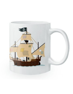 Tasse en céramique pirates