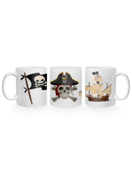 Tasse en céramique pirates