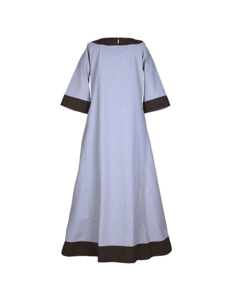 Robe médiévale Gudrun, gris-marron