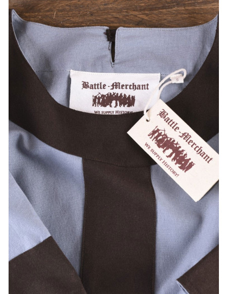 Robe médiévale Gudrun, gris-marron