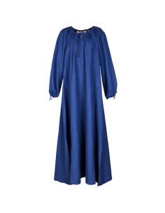 Robe médiévale Ana, bleu