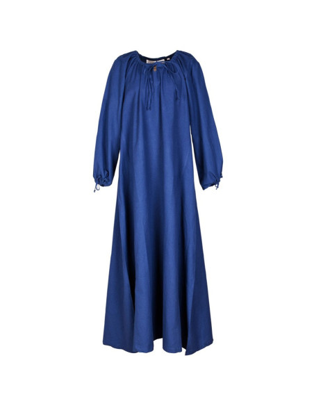 Robe médiévale Ana, bleu